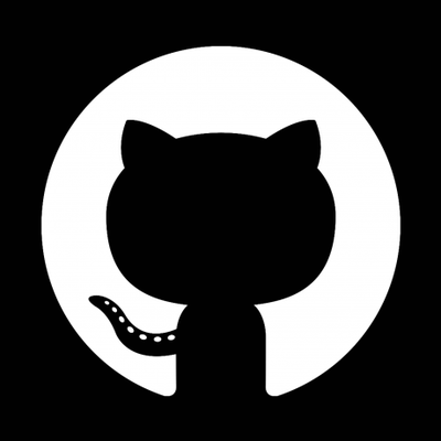 Github Logo Black and White